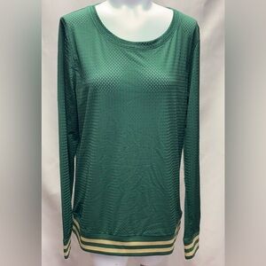 NUYU State of Mind Colorado State University Rams Mesh Green  Top Size Large